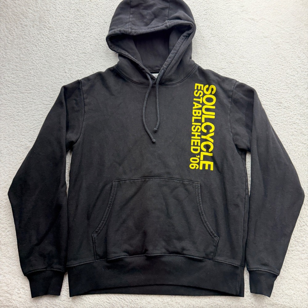 SoulCycle Established '06 Mens Black Pullover Graphic Hoodie Size Small USA Made